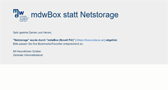 Desktop Screenshot of netstorage.mdw.ac.at