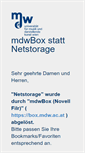 Mobile Screenshot of netstorage.mdw.ac.at