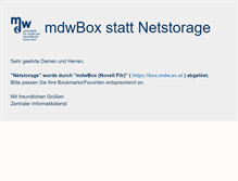 Tablet Screenshot of netstorage.mdw.ac.at